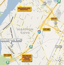 111-115 Castle Rd, Secaucus, NJ - VUE AÉRIENNE  vue de carte - Image1