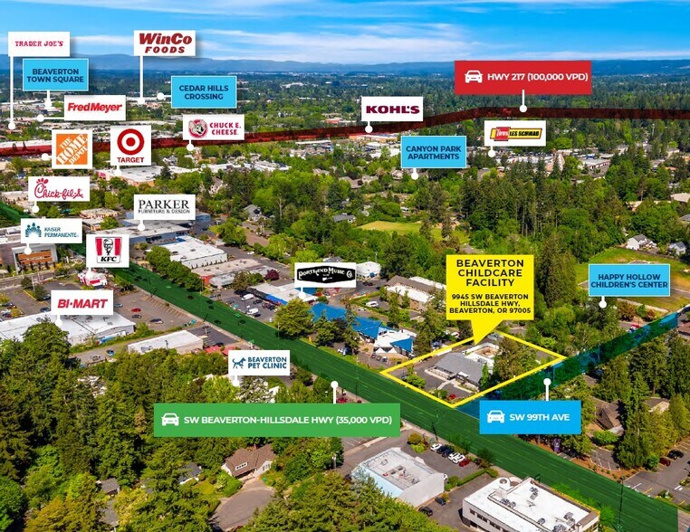 9945 SW Beaverton Hillsdale Hwy, Beaverton, OR à vendre - Photo de l’immeuble – Image 2 sur 4