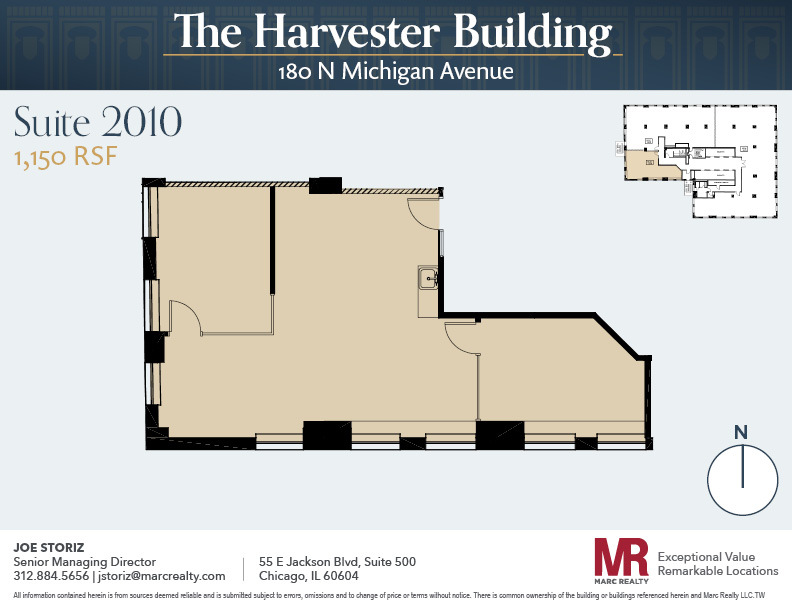 180 N Michigan Ave, Chicago, IL à louer Plan d’étage– Image 1 sur 5