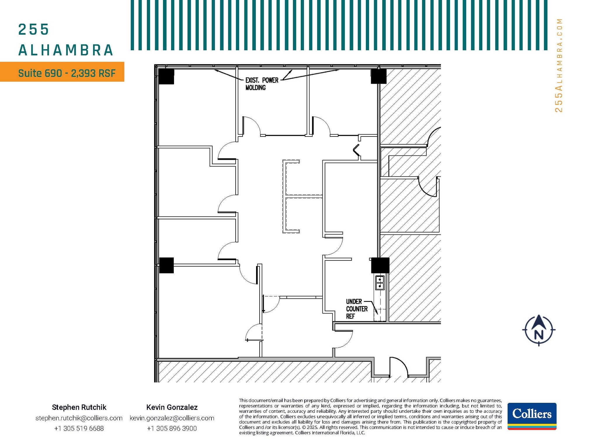 255 Alhambra Cir, Coral Gables, FL à louer Plan d’étage– Image 1 sur 1