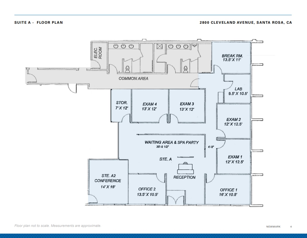 2800 Cleveland Ave, Santa Rosa, CA à louer Plan d’étage– Image 1 sur 1