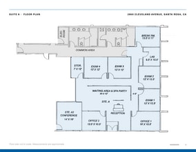 2800 Cleveland Ave, Santa Rosa, CA à louer Plan d’étage– Image 1 sur 1