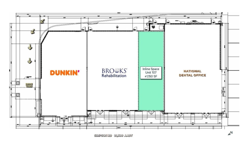 2705 Simpson Rd, Kissimmee, FL à louer - Plan de site – Image 2 sur 3
