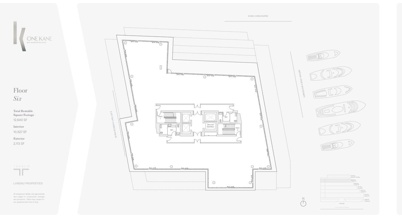 9551-9561 E Bay Harbor Dr, Miami Beach, FL à louer Plan d’étage– Image 1 sur 1