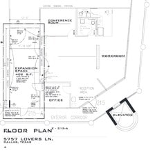 5757 W Lovers Ln, Dallas, TX à louer Plan de site– Image 1 sur 1