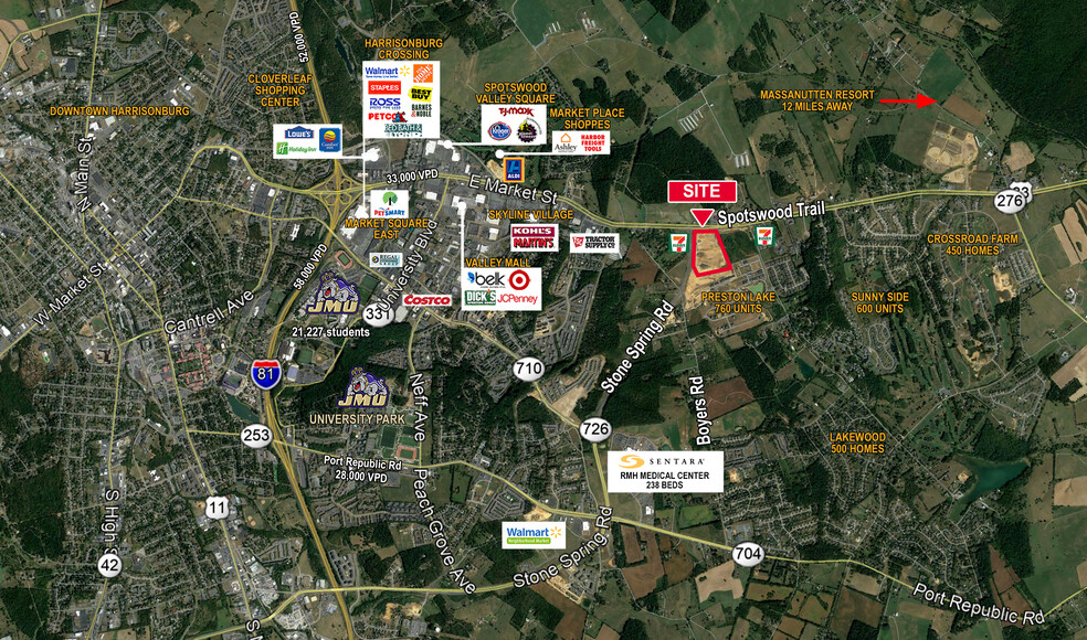 Route 33, Harrisonburg, VA à louer - Aérien – Image 3 sur 3