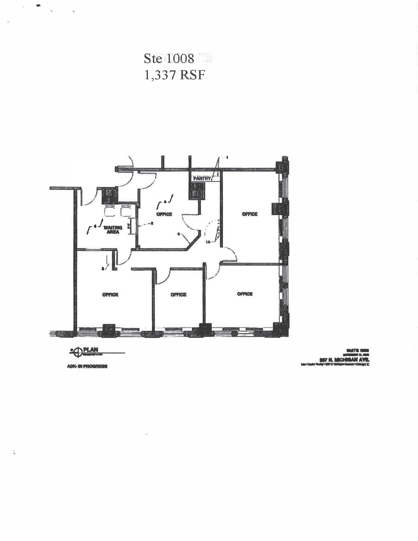 307 N Michigan Ave, Chicago, IL à louer Plan de site– Image 1 sur 1