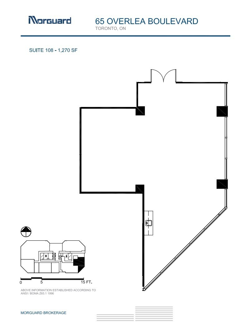 65 Overlea Blvd, Toronto, ON à louer Plan d’étage– Image 1 sur 1