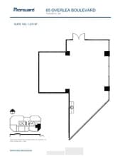 65 Overlea Blvd, Toronto, ON à louer Plan d’étage– Image 1 sur 1