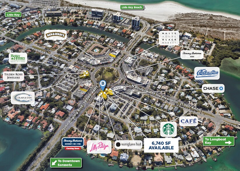 443 John Ringling Blvd, Sarasota, FL à louer - Aérien – Image 2 sur 5