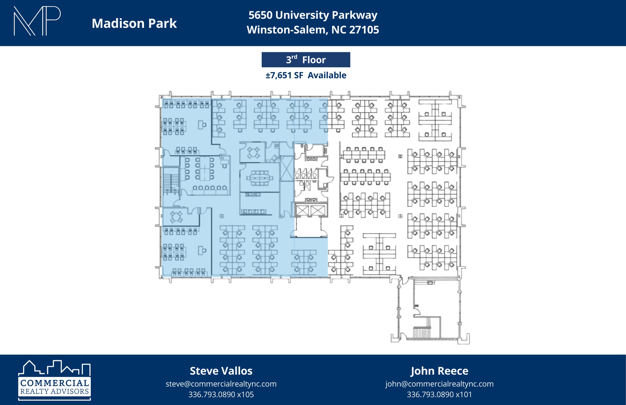 5620 University Pky, Winston-Salem, NC à louer Plan d’étage– Image 1 sur 1