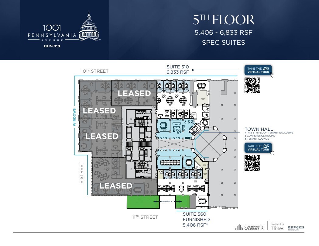 1001 Pennsylvania Ave NW, Washington, DC à louer Plan d’étage– Image 1 sur 1