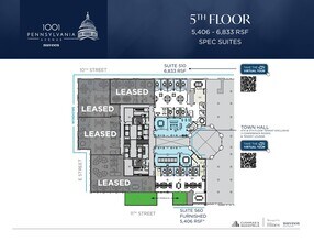 1001 Pennsylvania Ave NW, Washington, DC à louer Plan d’étage– Image 1 sur 1