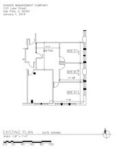 1100 Lake St, Oak Park, IL à louer Plan d’étage– Image 1 sur 1