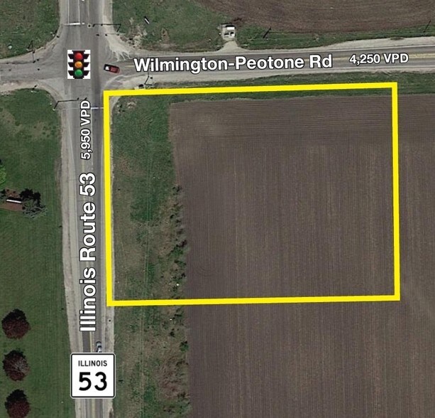 SEC Route 53 & Wilmington-Peotone Rd, Wilmington, IL à vendre - Photo principale – Image 1 sur 2
