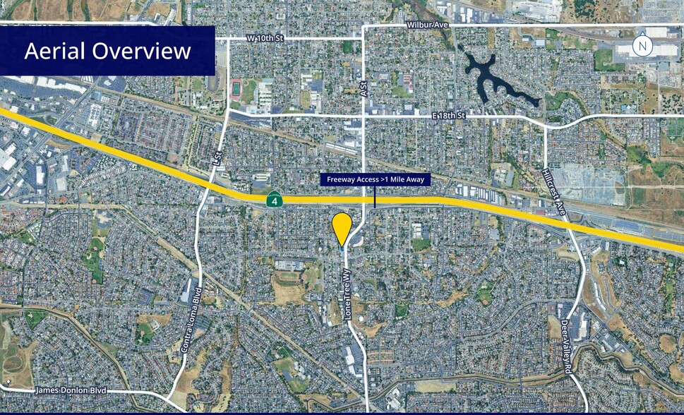 2824 Lone Tree Way, Antioch, CA à vendre - Aérien – Image 3 sur 4