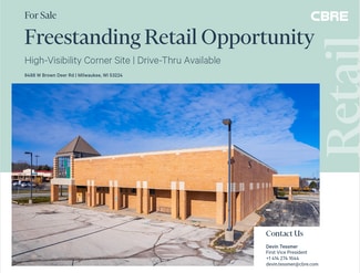 Plus de détails pour 8488 W Brown Deer Rd, Milwaukee, WI - Local commercial à vendre