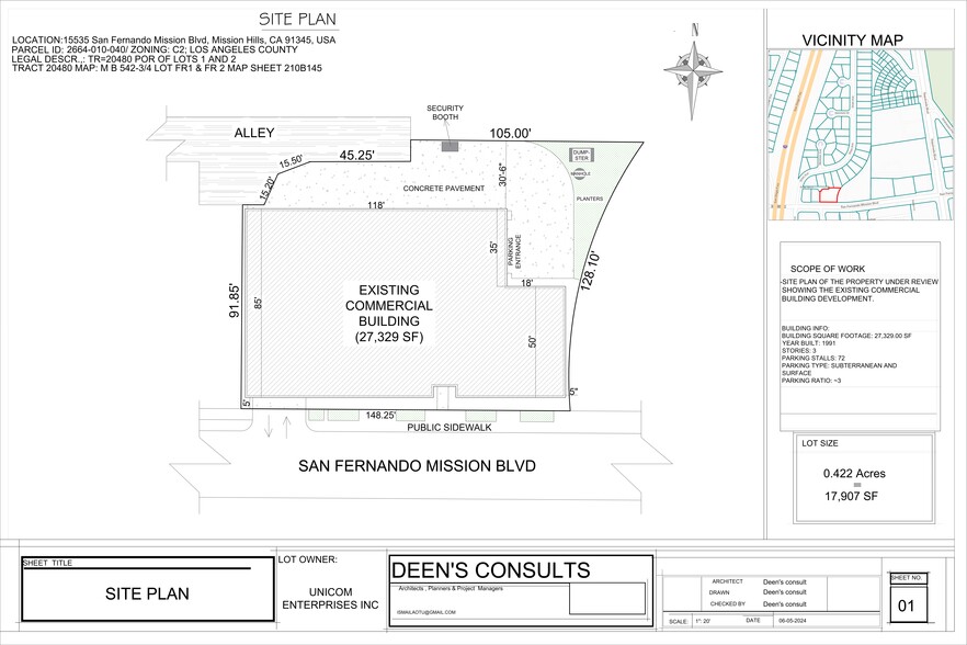 15535 San Fernando Mission Blvd, San Fernando, CA à louer - Plan de site – Image 2 sur 21