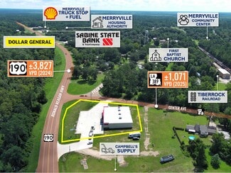 Plus de détails pour 11787 Highway 190 W, Merryville, LA - Local commercial à louer