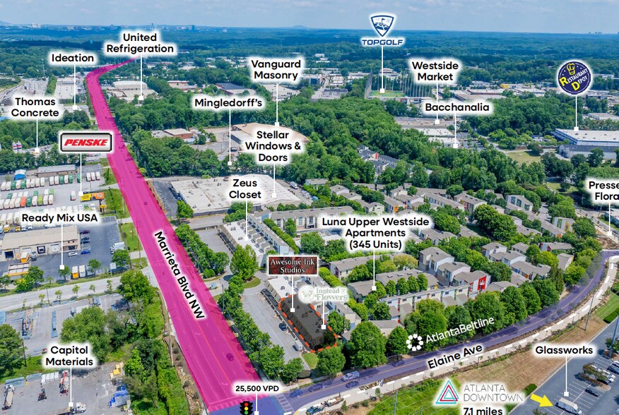 1331 Marietta Blvd NW, Atlanta, GA à vendre - Photo de l’immeuble – Image 2 sur 5