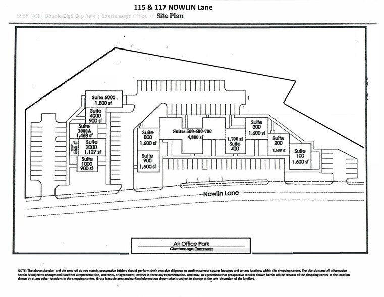 117 Nowlin Ln, Chattanooga, TN à louer - Plan de site – Image 2 sur 30