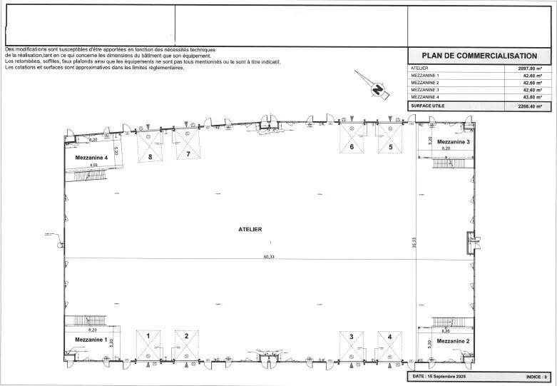 Local d'activités dans Portet-sur-Garonne à vendre Plan d’étage– Image 1 sur 10
