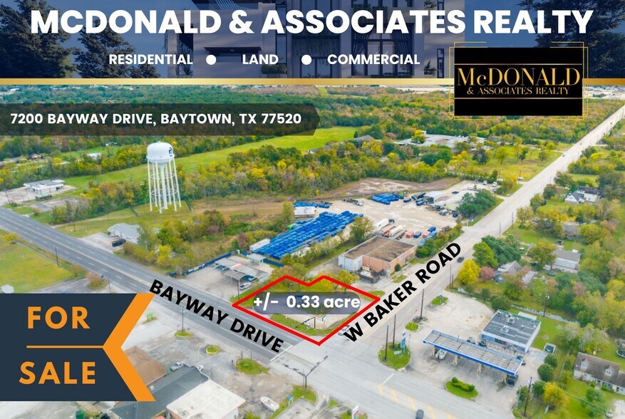 7200 Bayway Dr, Baytown, TX à vendre - Aérien – Image 1 sur 5
