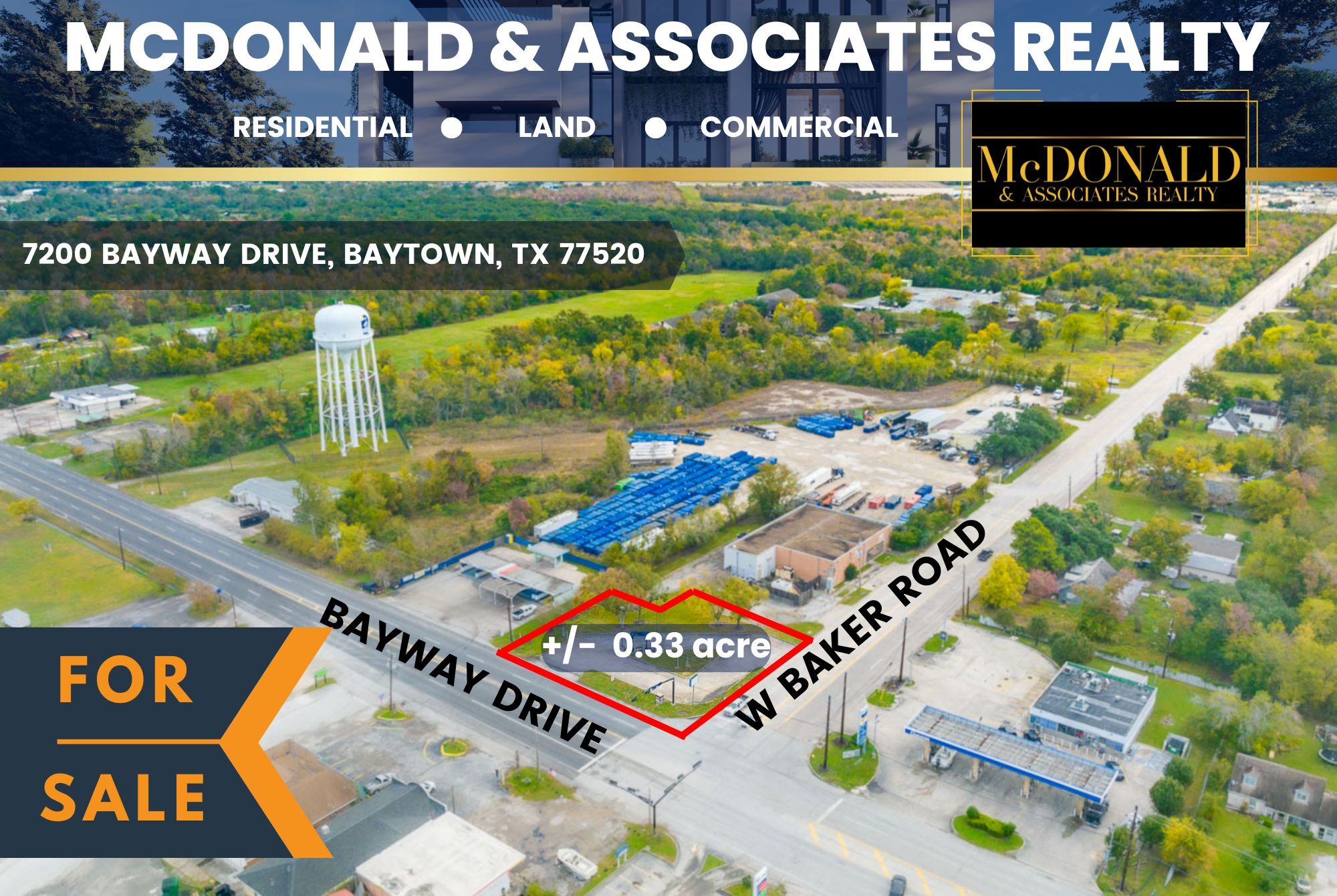 7200 Bayway Dr, Baytown, TX à vendre Aérien– Image 1 sur 6