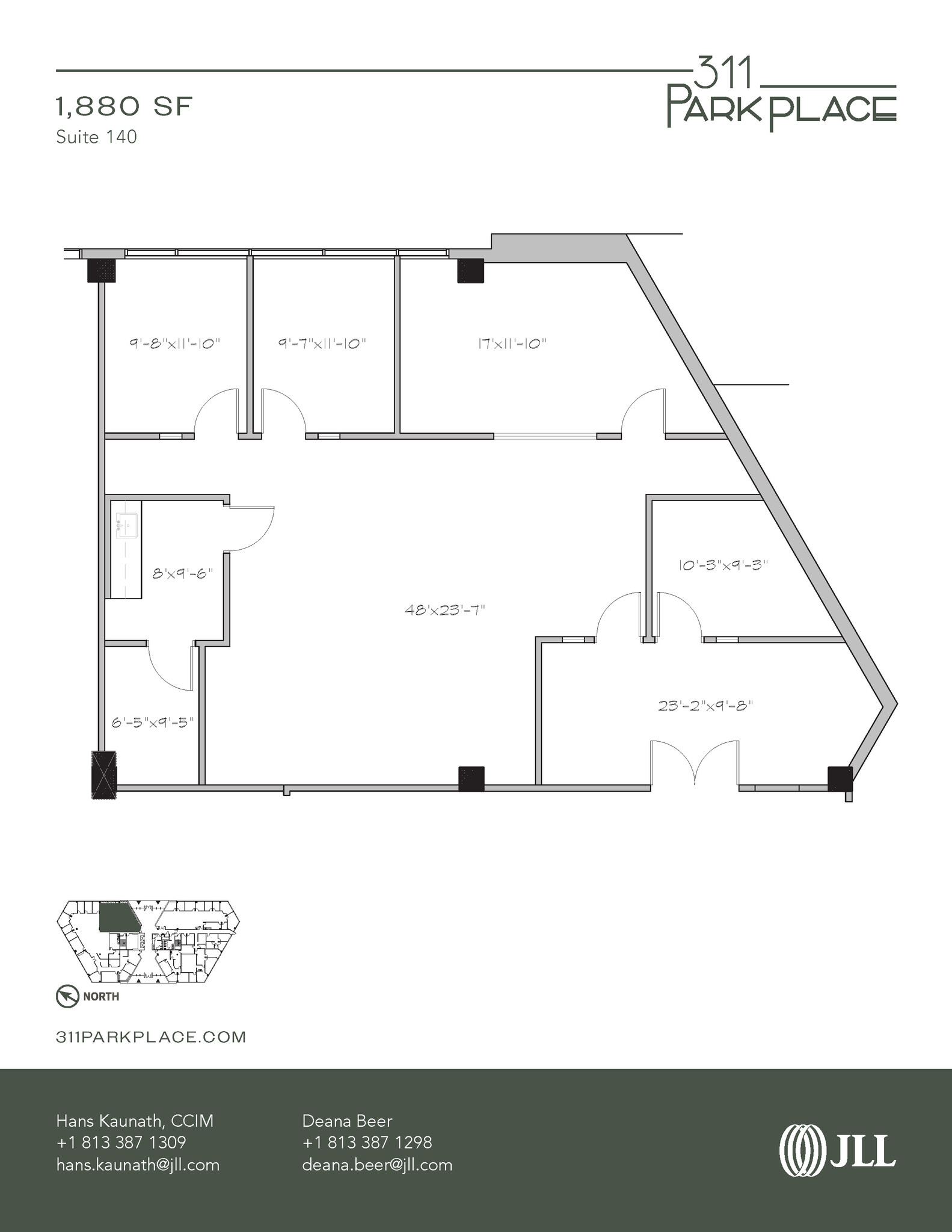 311 Park Place Blvd, Clearwater, FL à louer Plan d’étage– Image 1 sur 1