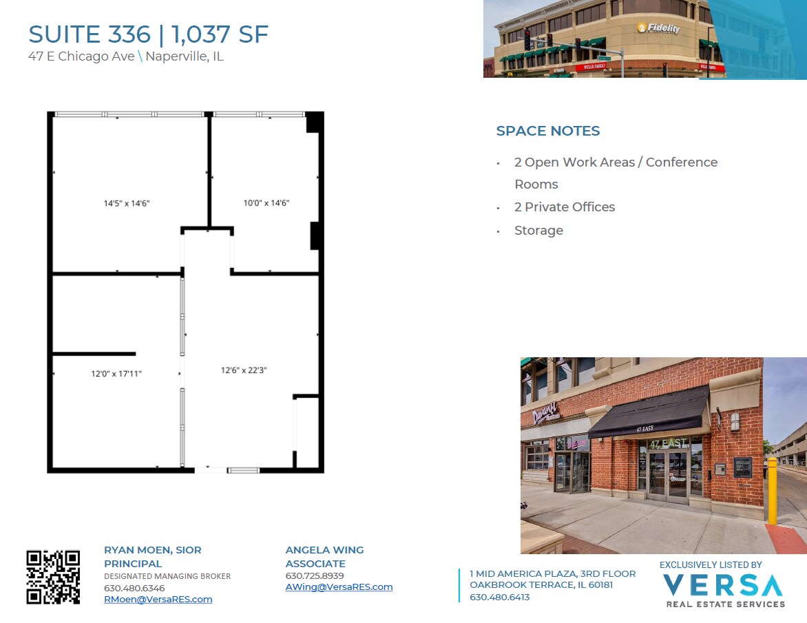 47 E Chicago Ave, Naperville, IL à louer Plan d’étage– Image 1 sur 1