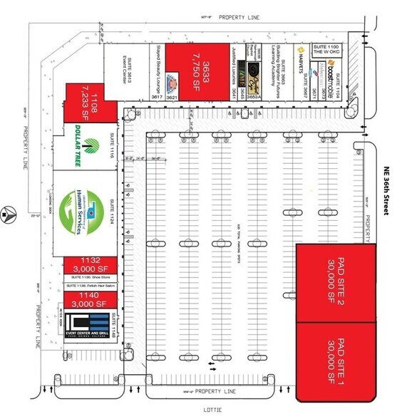 1140 NE 36th St, Oklahoma City, OK à louer - Plan de site – Image 2 sur 2