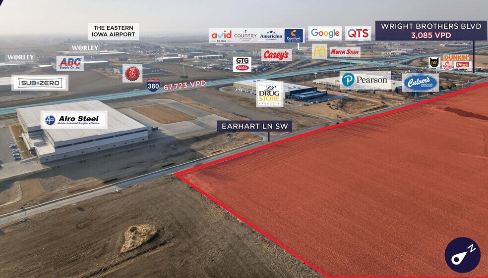 205 Wright Brothers Boulevard E, Cedar Rapids, IA à louer - Photo de l’immeuble – Image 2 sur 3