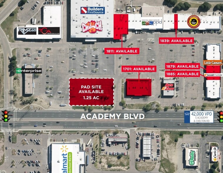 1833 S Academy Blvd, Colorado Springs, CO à louer - Photo principale – Image 1 sur 4