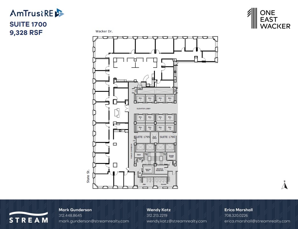 1 E Wacker Dr, Chicago, IL à louer Plan d’étage– Image 1 sur 1