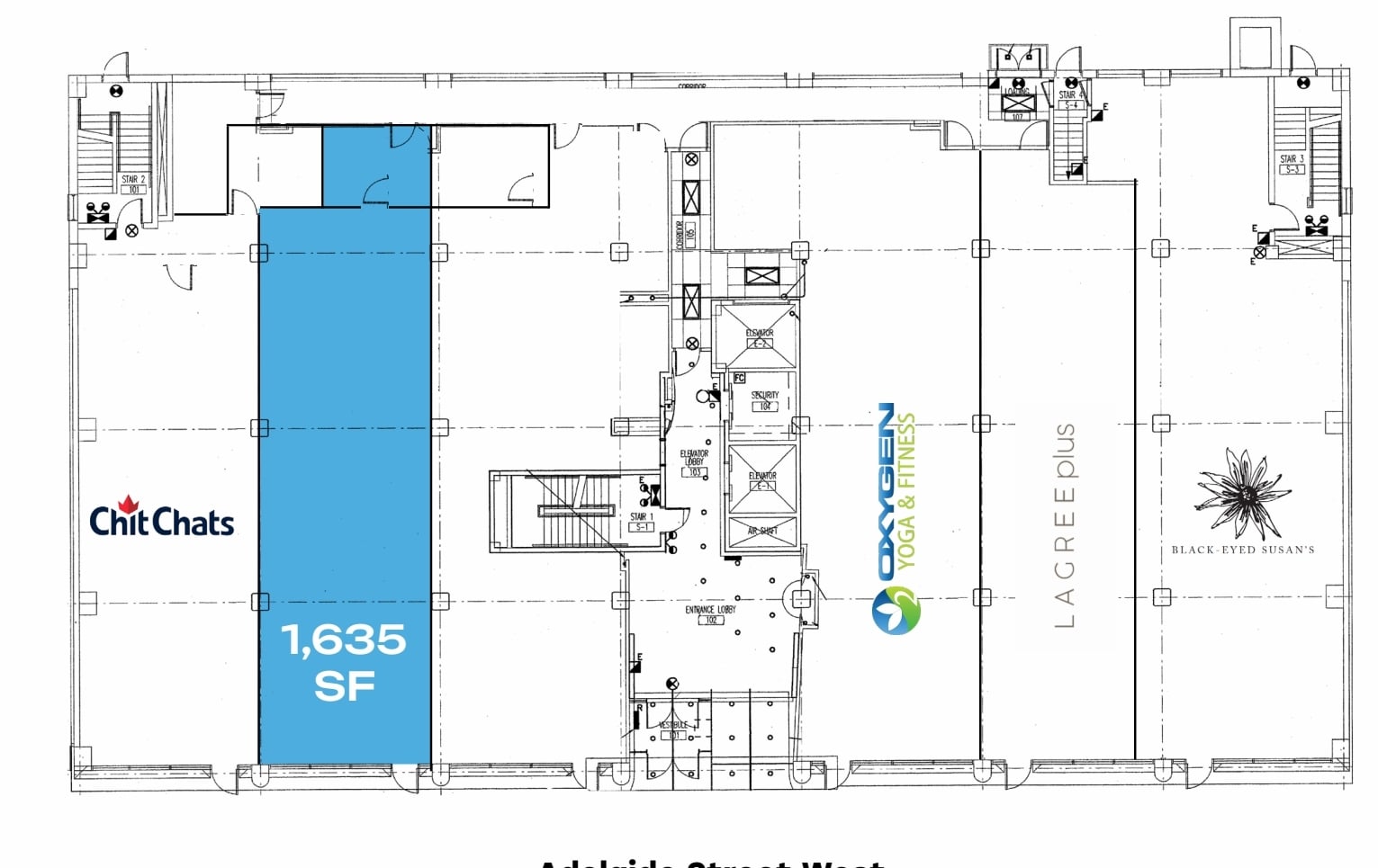 410 Adelaide St W, Toronto, ON à louer Plan d’étage– Image 1 sur 7