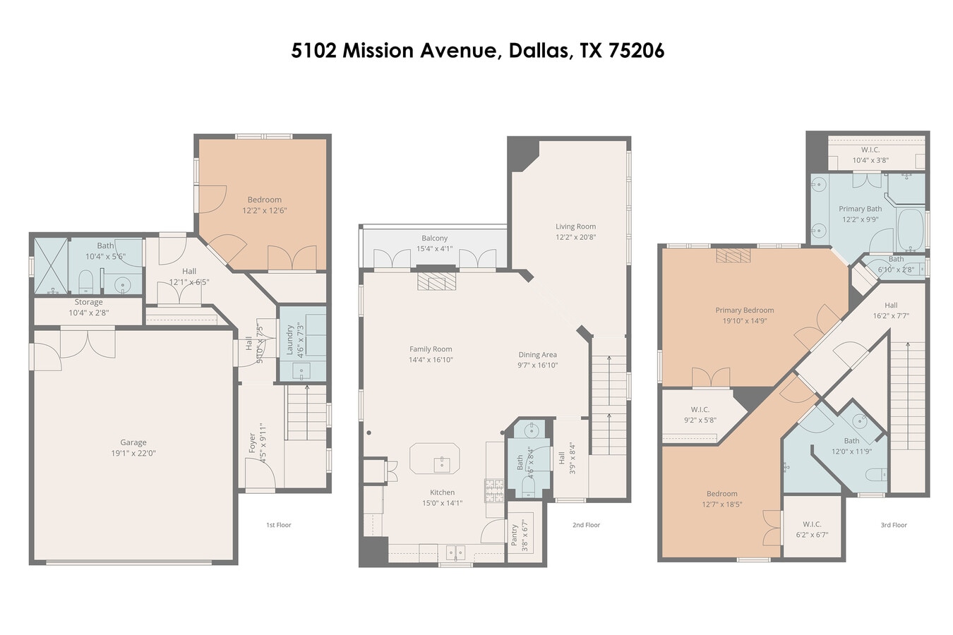5100 Mission Ave, Dallas, TX 75206 - Lot 5100 -  - Plan d’étage - Image 2 of 31
