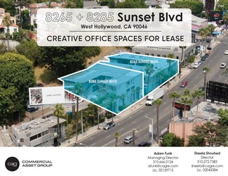 Plus de détails pour 8265 W Sunset Blvd, West Hollywood, CA - Bureau à louer