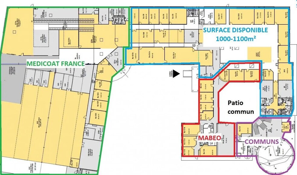 Local d’activités dans Brognard à louer - Plan d’étage – Image 2 sur 2