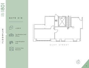 1801 Van Ness Ave, San Francisco, CA à louer Plan d’étage– Image 1 sur 1
