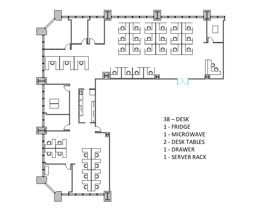 4001 McEwen Rd, Farmers Branch, TX à louer Plan d’étage– Image 1 sur 1