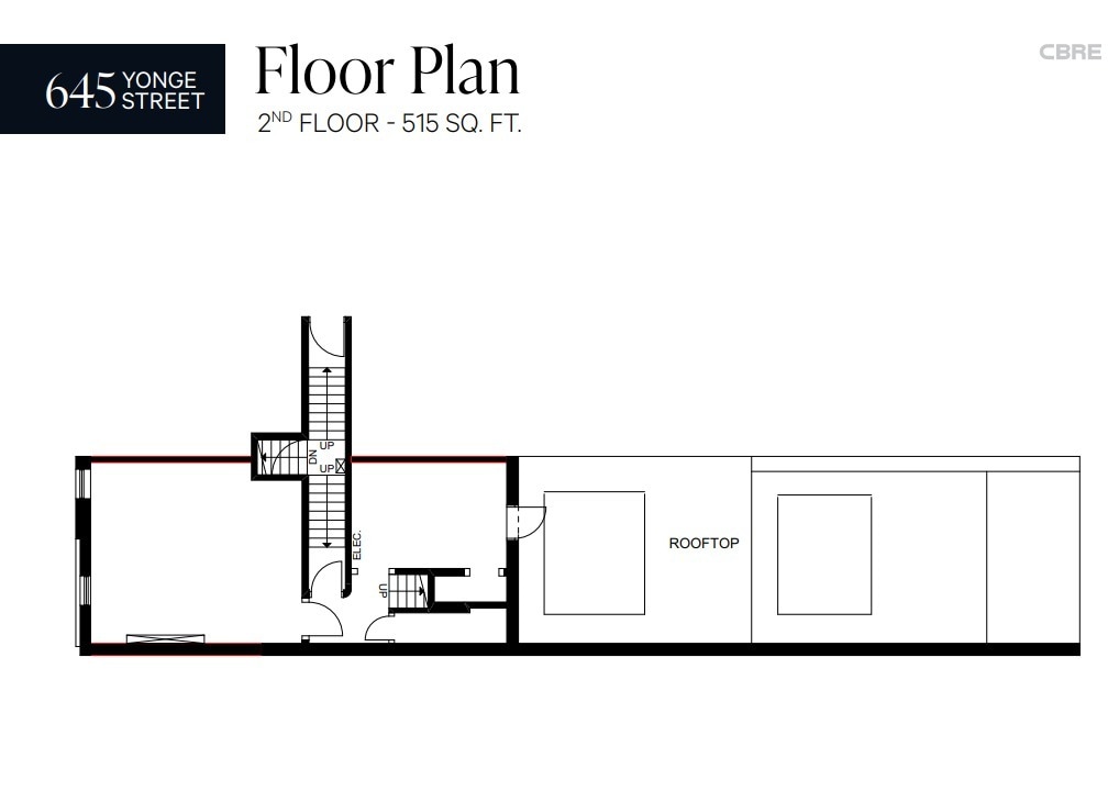 645 Yonge St, Toronto, ON à louer Plan d’étage– Image 1 sur 4