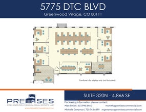 5775 Dtc Blvd, Greenwood Village, CO à louer Plan d’étage– Image 1 sur 1