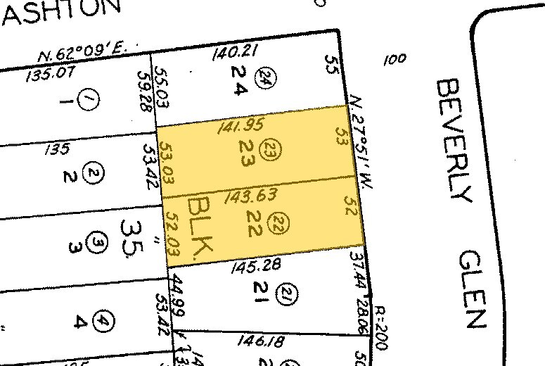 1235-1241 S Beverly Glen Blvd, Los Angeles, CA à vendre - Plan cadastral – Image 2 sur 44