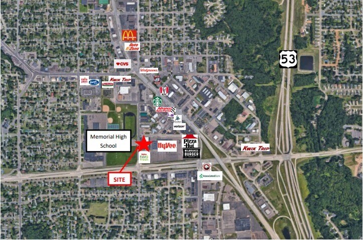 2424 E Clairemont Ave, Eau Claire, WI à louer - Aérien – Image 3 sur 3