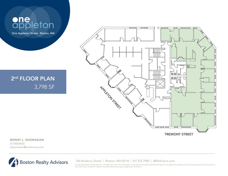 1-3 Appleton St, Boston, MA à louer - Plan de site – Image 2 sur 5