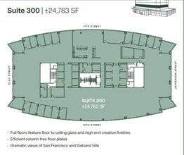 555 12th St, Oakland, CA à louer Plan d’étage– Image 1 sur 1