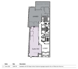 7514 Wisconsin Ave, Bethesda, MD à louer Plan d’étage– Image 1 sur 1