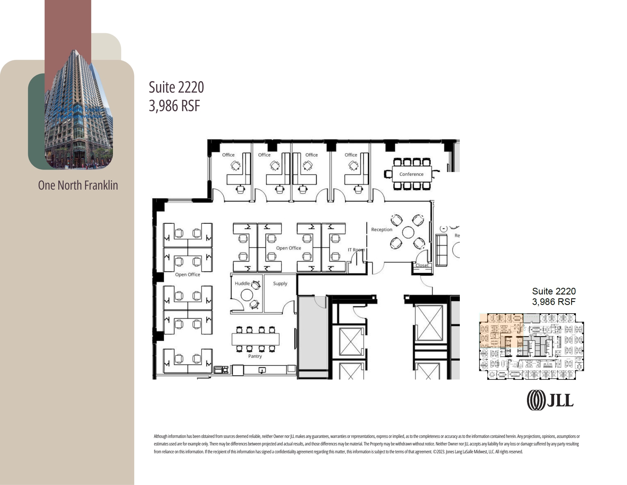 1 N Franklin St, Chicago, IL à louer Plan d’étage– Image 1 sur 6