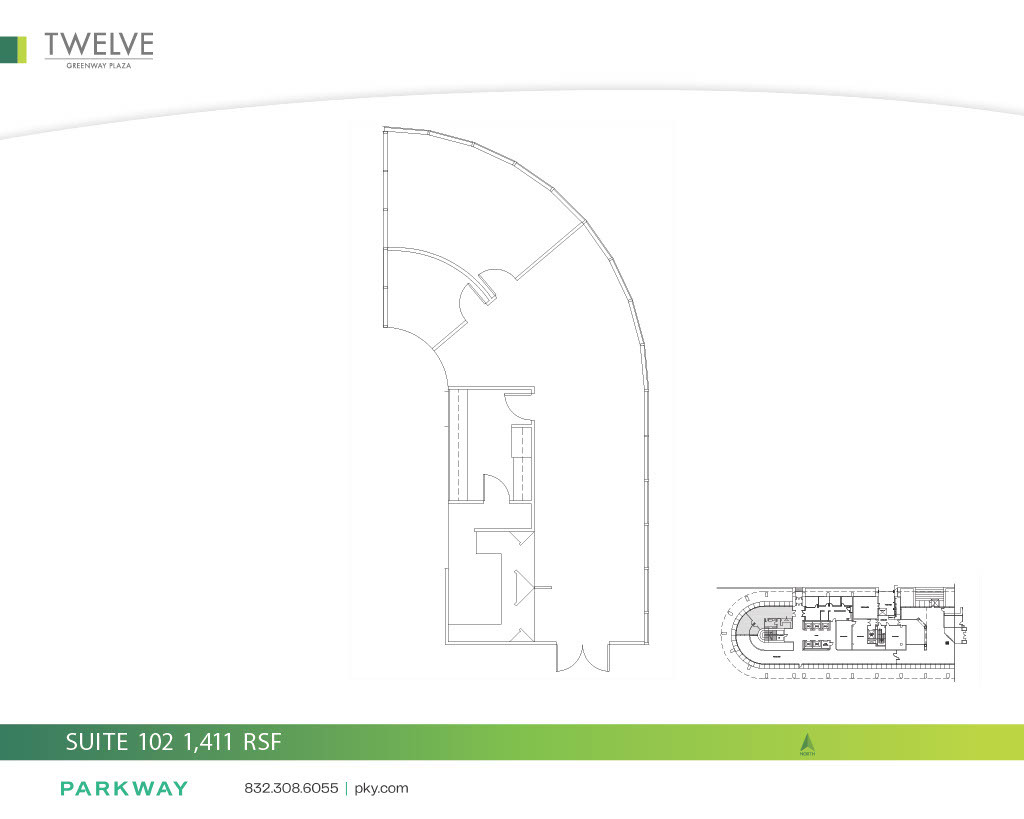 12 Greenway Plz, Houston, TX à louer Plan d’étage– Image 1 sur 1