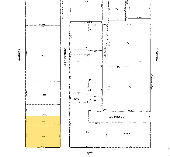 595 Market St, San Francisco, CA à louer - Plan cadastral – Image 2 sur 23